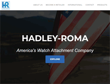 Tablet Screenshot of hadleyroma.com